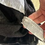 ZARA 100% Cotton Black Raw Hem Fringe Denim Jean Shorts Size 2 Photo 4