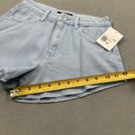 Forever 21 NWT Denim Shorts Womens Woven Sky Blue Jean 90s Festival Light Photo 4