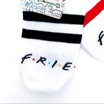 Friends TV Show Womens No Show Socks NBC 90s Retro Gift White Striped 5 Pairs Photo 3