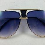 Police blue mesh metal aviator sunglasses Photo 4