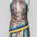 One 33 Social. Sequin multicolor mini dress. Pink Photo 1