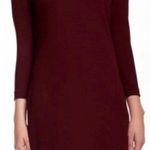 Vince Maroon Viscose Crepe Long Sleeve Sheath Dress Size Small Photo 0