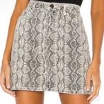 BlankNYC The Jane Snake Print Denim Mini Skirt A Line High Rise Women’s Sz 26 Gray Photo 0