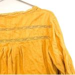 Free People Crop Top M Follow Your Heart Embroidered Golden Harvest Boho Cotton Photo 9