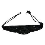 Black Sequin Embellished Stretch Headband Festival Party Glam‎ Photo 1
