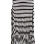 Exist  knit striped black and white dress women's size large Photo 0