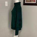 Evereve  Forest Green Knit Sweater Turtleneck size Large Loose Cozy Comfy Photo 1