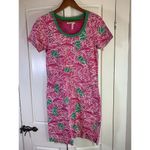 Hatley Resort Dress Women's XS Pink‎ Green Preppy Sand Dollars Starfish Pockets Pink Photo 2