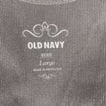 Old Navy  Y2K Womens L Gray Lace Trim Ribbed Fitted Stretch Soft Tank Top Preppy Photo 2