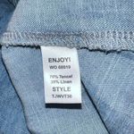 Michael Stars  Chambray Off Shoulder Short Sleeved Top Size Extra Small Photo 5