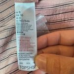 Topshop Women's Striped Collared Long Sleeve Satin Shirt Dress Pink Black Size 4 Photo 8