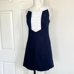Lilly Pulitzer Lily Pulitzer Navy Knot Button Mini Dress Photo 2