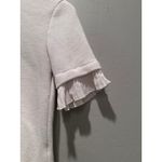 ZARA  Cream Off White Knit Shirt Midi Skirt Ruffle Matching Set Size Small Photo 5