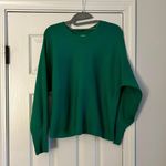 Pink Rose Emerald Green Sweater Photo 0