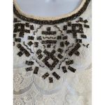 Lucky Brand Tops beaded Lace blouse lace tops Size M Photo 1