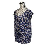 Loft  Animal Print Slouchy Blouse S Modern Minimal Casual Mature Style Modest Photo 2