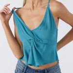 O'Neill O’Neill Blue Moon Twist Front Tank Top NWT Boho Beachy Summer Large Photo 1