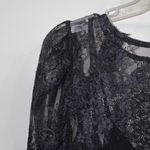 Revolve GRLFRND  $298  Black Reece Lace Mini Long Sleeve Dress XS Photo 7