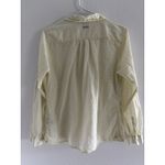Columbia Shirt Womens Large Yellow White Stripe Cotton Outdoor Camping Fishing Photo 1