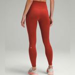 Lululemon athletica Wunder Train High-Rise With Pockets 28” Terra Orange -Size 2 Photo 1