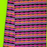 Vintage Y2K Chelsey By Joseph Pink & Orange Colorful Silk Fashion Scarf Multiple Photo 3