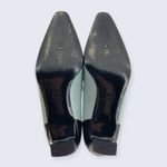 St. John  Color Block Blue Black Leather Pointed Toe Block Pump Heel 7 Photo 6