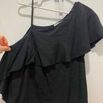 ZARA  Asymmetrical top black women’s size M Photo 1