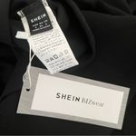 SheIn BIZwear Button Front Bodycon Dress Black Gold Metal Buttons Size Small NEW Photo 4