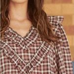 The Great ππ The Spruce Shirt ~ Mulberry Plaid Large L NWT Photo 3