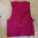 Urban Outfitters Out from Under | Hot Pink Ribbed Deep V Crop Top Bra Sz: Small Photo 2