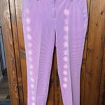 Puma women trousers orchid bloom stretch stripe pockets size 6 Photo 2