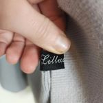 Lillusory Gray Oversized Quarter Zip Sweater Small Rough Hem Coastal Grandma Photo 3