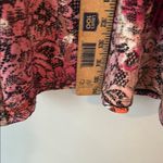 kim rogers  Pink and Red‎ Floral Tunic Mini Dress Size Large Photo 4