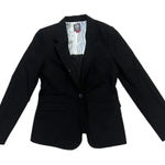 Vince Camuto ‎ Women's Black Wool Blazer Size 6 Business One-Button Notch Lapel Photo 0