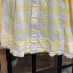 Free People  blouse tank Hey There Sunrise Button Down top cottage core gingham Photo 8