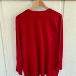 J. Jill Vibrant Red Knit Cotton Blend Tunic Shirt Size undefined Photo 3