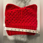 Handmade Crochet Cat Animal Ear Beanie Hat Cozy Ribbed Brim Stretch Winter Hat Photo 3