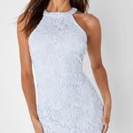 Lulus Blue Lace Dress Photo 0