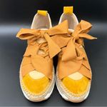Free People  GAIMO Venus Gold Yellow Bow Espadrille Sneakers Women’s Size 40 US9 Photo 1