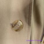 Vintage Charles Klein *flawed" womens trench coat double breasted, size 6 Brown Photo 6