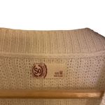 SO  Cream medium Long sleeve sweater Criss cross sleeves white Photo 2