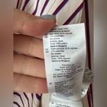 Sandro  paige striped dress long sleeve vneck mini bordeaux Photo 10