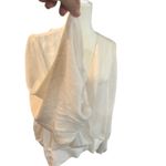 K Jordan 3X Womens Blouse Long Sleeve V Neck Smocked Waist Pullover‎ Top Cream Size undefined Photo 2