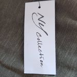 Ny Collection  Green Knit Top Eyelet Lace Sleeves NWT Size Small Green Blouse Photo 8