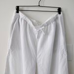 Aritzia  Wilfred The Lodge High-Rise Relaxed Wide-Leg White Linen Pants Size XL Photo 3