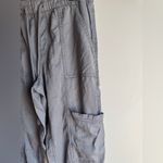 Nicole Miller Gray Pull On Cargo Pants with Drawstring size Small Photo 2
