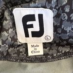 FootJoy  Women’s Black Gray Patterned Polo Shirt Golf Sport Size Large Photo 4