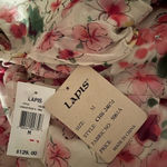 Lapis dress by Anthropology, size Medium in a 100% silk romantic flower print Photo 2