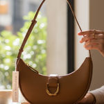 Madison West Brown Shoulder Bag Photo 0