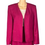 Talbots pink vintage 100% Wool skirt & blazer suit set circa 1990’s Size 12 EUC Photo 1